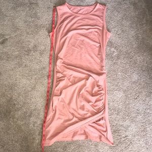 Ruched sleeveless dress